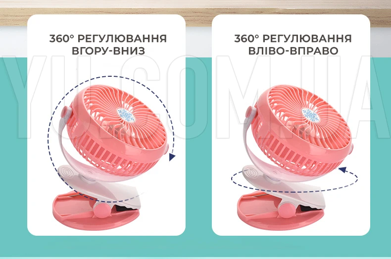 Портативний настільний міні вентилятор на прищіпці Mini Fan WX 6503 Портативний настільний міні вентилятор на прищіпці Mini Fan WX 6503